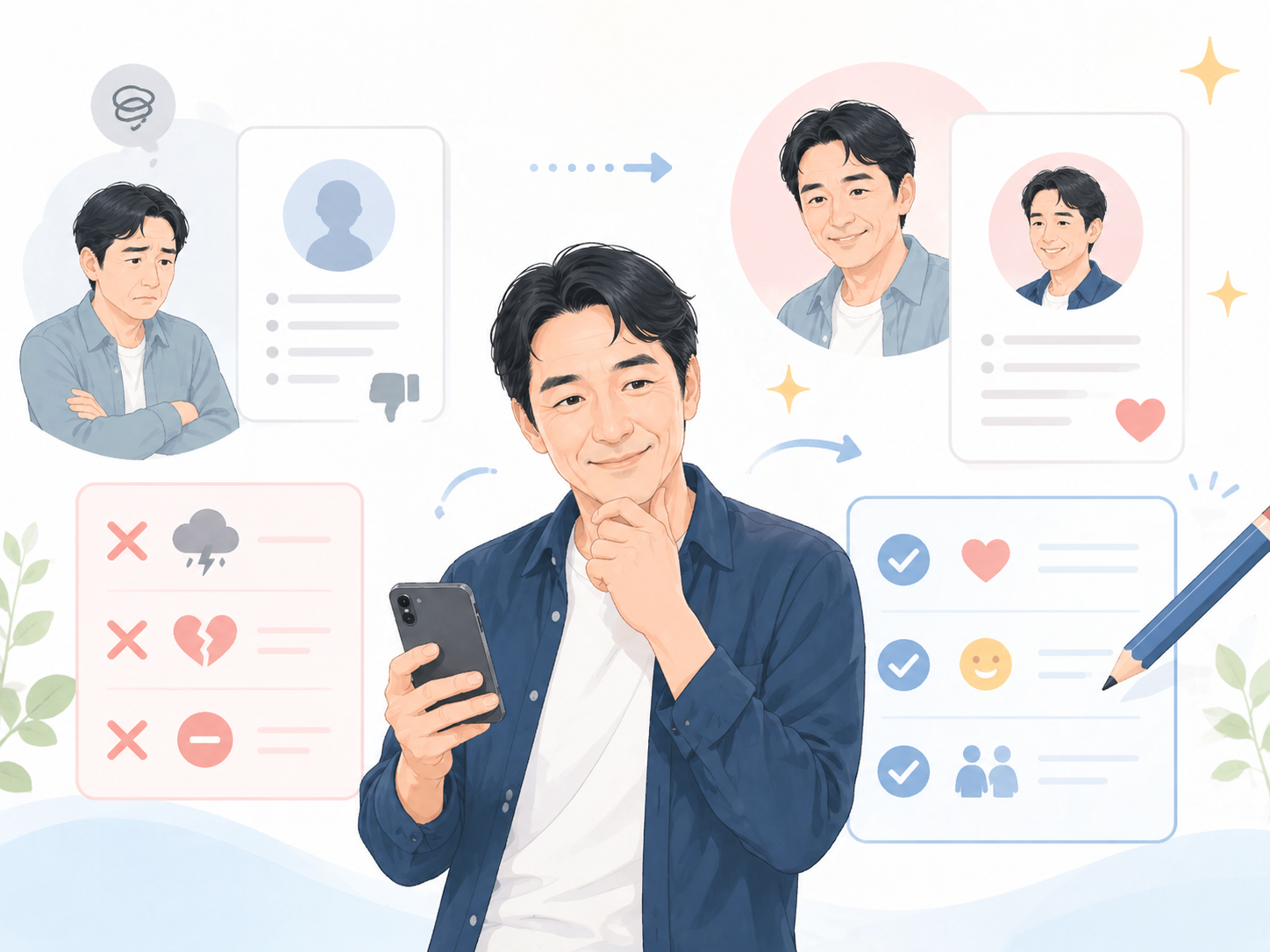 バツイチプロフィールを改善するポイント