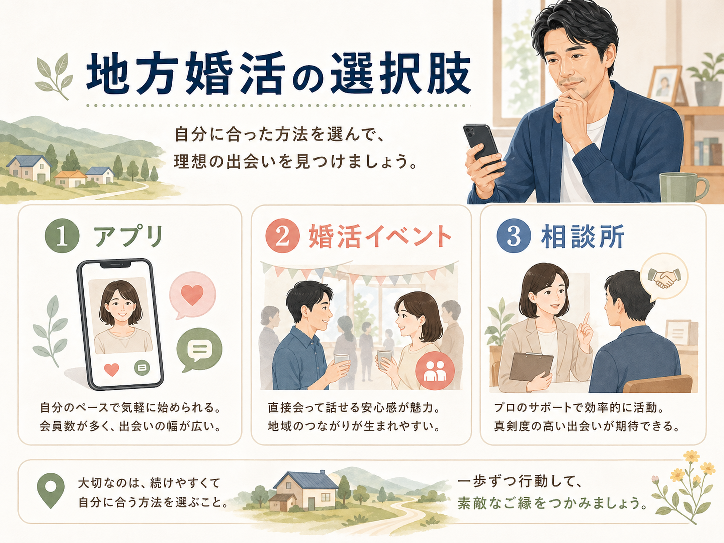 地方婚活の選択肢
