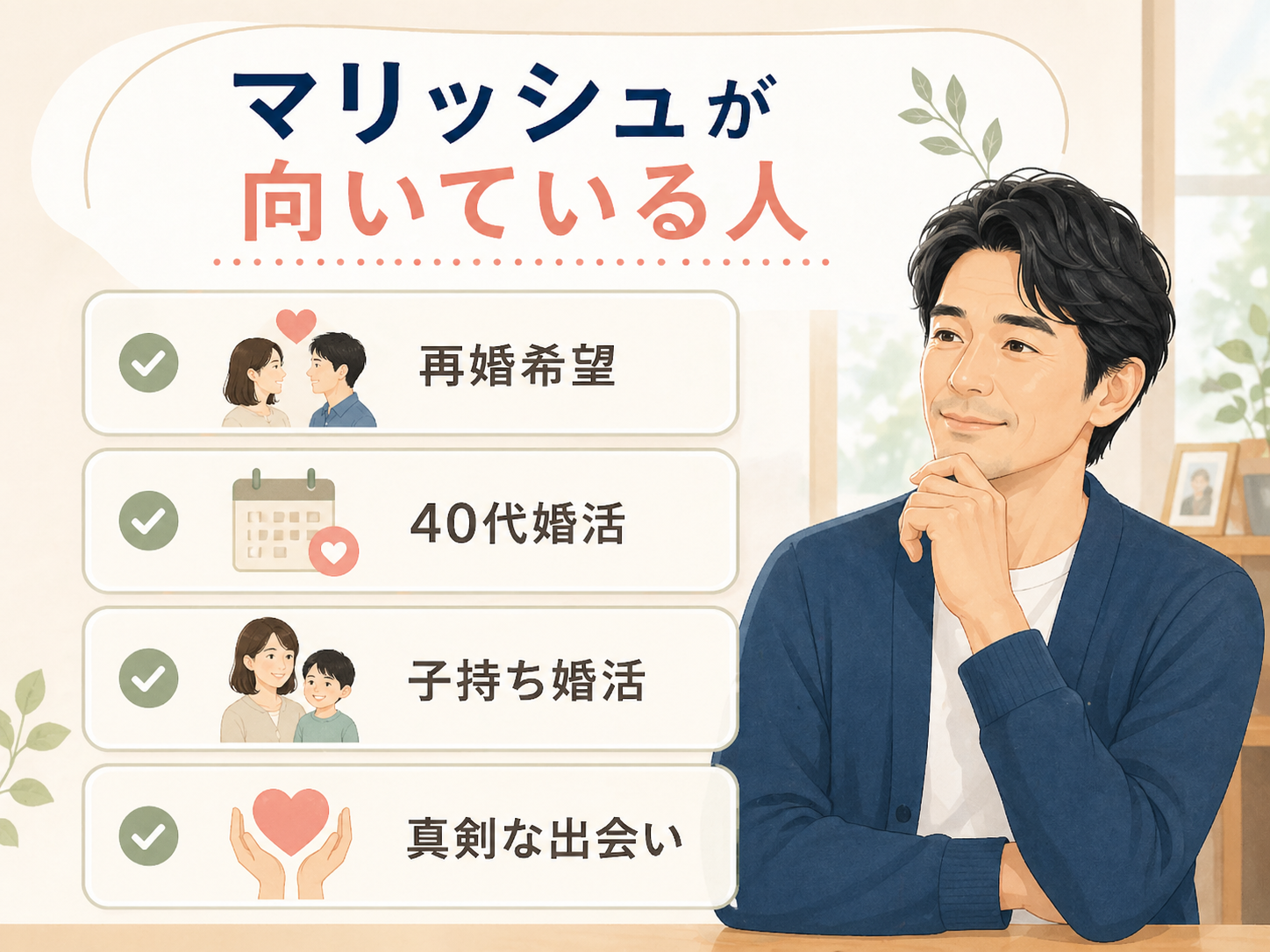 マリッシュが向いている人のチェックリスト